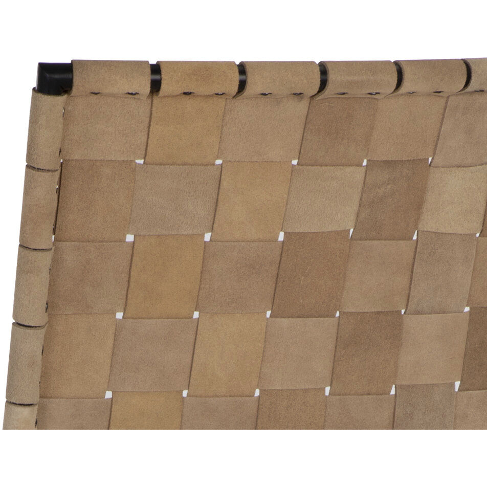 Omari 47 inch Suede Light Tan Leather Barstool